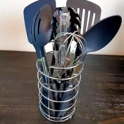 Clearance Kirklands Home 9-pc. Utensil Set with Wire Caddy Black