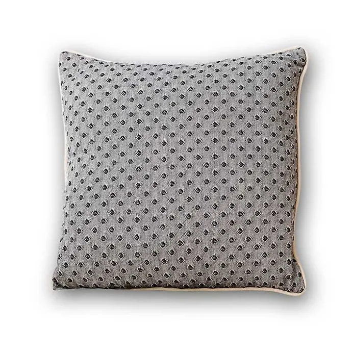 Sale Kirklands Home Black Pin Point Pillow Gray