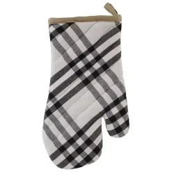 Kirklands Home Black Plaid Eat Drink Enjoy 4-pc. Dish Towel Set