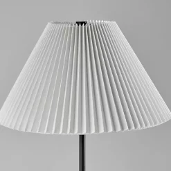 Discount Kirklands Home Pleated Empire Shade Jeremy Floor Lamp Black