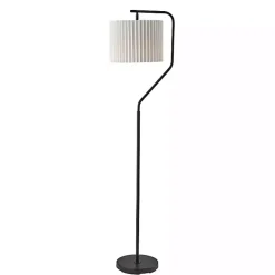 Clearance Kirklands Home Pleated Shade Floor Lamp Black