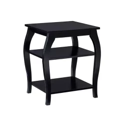 Hot Kirklands Home Prismatic Wood Accent Table Black