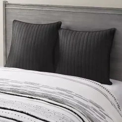 Sale Kirklands Home Quilted Euro Sham Black