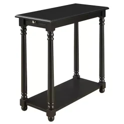Hot Kirklands Home Regent Wood Accent Table Black