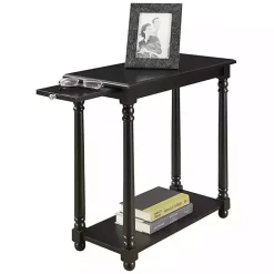Hot Kirklands Home Regent Wood Accent Table Black