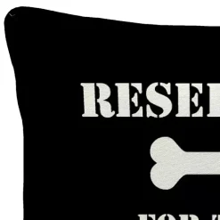 Best Kirklands Home Black Reserved for the Dog Outdoor Pillow