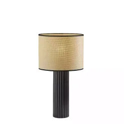 Clearance Kirklands Home Black Ribbed Primrose Table Lamp