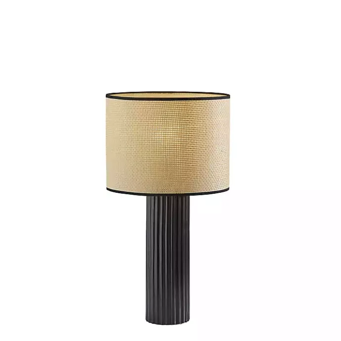 Clearance Kirklands Home Black Ribbed Primrose Table Lamp