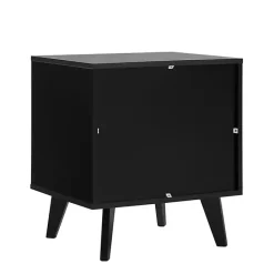 Clearance Kirklands Home Riviera Single Drawer Nightstand Black