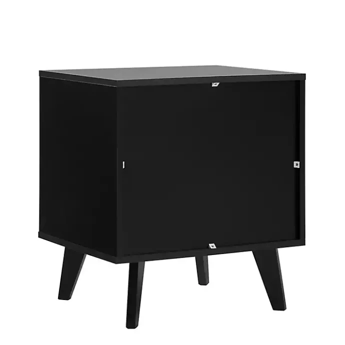 Clearance Kirklands Home Riviera Single Drawer Nightstand Black