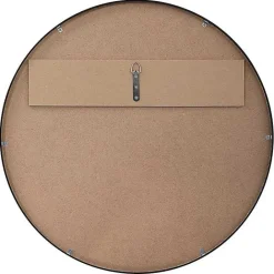 Outlet Kirklands Home Round Simple Frame Medium Wall Mirror Black