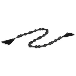 Discount Kirklands Home Round Wood Bead Tassel Garland Black