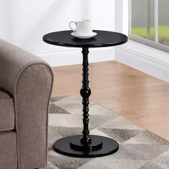 Online Kirklands Home Santel Spindle Accent Table Black
