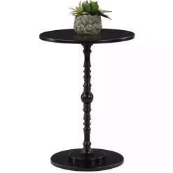 Online Kirklands Home Santel Spindle Accent Table Black