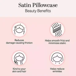 Discount Kirklands Home Satin Standard 2-pc. Pillow Case Set Black