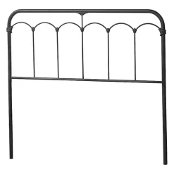 Outlet Kirklands Home Scalloped Metal Josie King Headboard Black