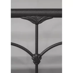 Outlet Kirklands Home Scalloped Metal Josie King Headboard Black