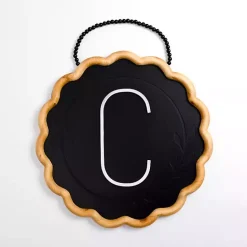 Best Kirklands Home Black Scalloped Monogram C Wall Plaque
