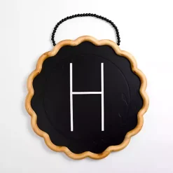 Best Kirklands Home Black Scalloped Monogram H Wall Plaque