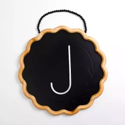 Best Kirklands Home Black Scalloped Monogram J Wall Plaque