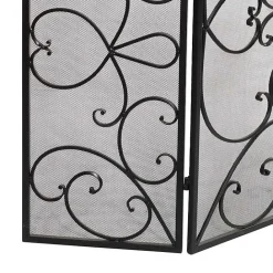 Outlet Kirklands Home Black Scroll Work Metal Fireplace Screen