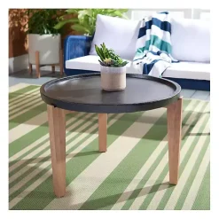 New Kirklands Home Sera Outdoor Side Table Black