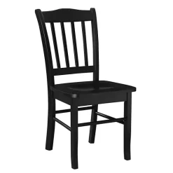 Outlet Kirklands Home Shaker Wood Dining Chairs, Set of 2 Black
