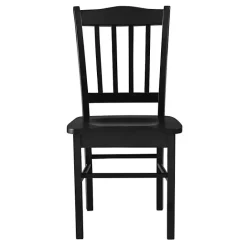 Outlet Kirklands Home Shaker Wood Dining Chairs, Set of 2 Black