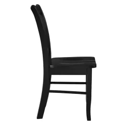 Outlet Kirklands Home Shaker Wood Dining Chairs, Set of 2 Black