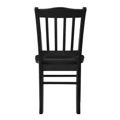 Outlet Kirklands Home Shaker Wood Dining Chairs, Set of 2 Black