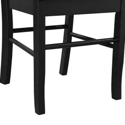 Outlet Kirklands Home Shaker Wood Dining Chairs, Set of 2 Black