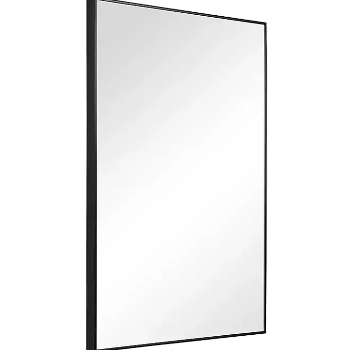 Sale Kirklands Home Simple Frame Rectangle Wall Mirror Black