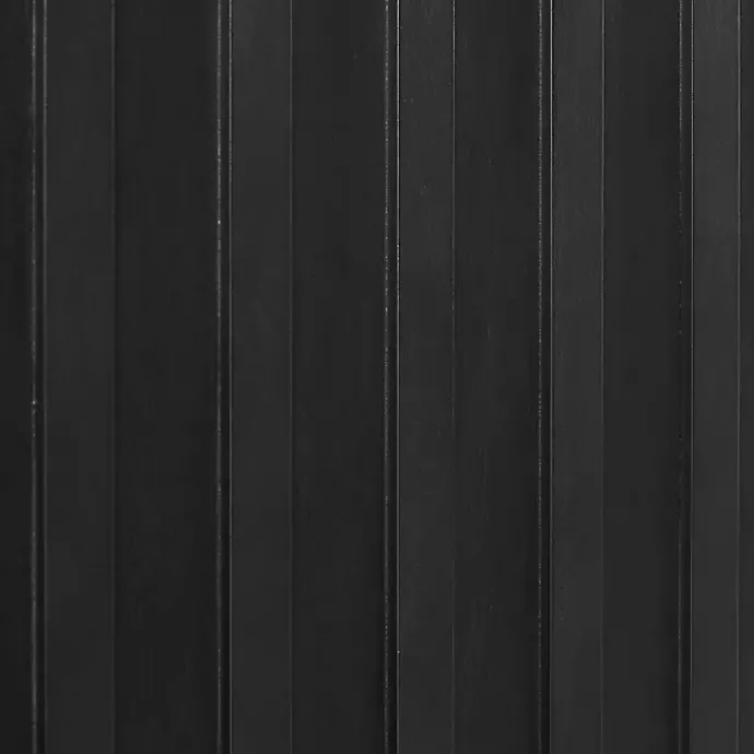 Online Kirklands Home Slatted Sliding Door Sideboard Black