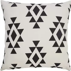 Sale Kirklands Home Black Southwestern Geometric Outdoor Pillow