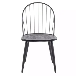 Sale Kirklands Home Spindle High Back Dining Chairs, Set of 2 Black