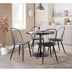 Sale Kirklands Home Spindle High Back Dining Chairs, Set of 2 Black