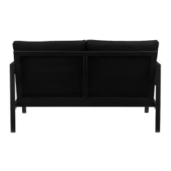 Outlet Kirklands Home Sunbrella Cushions Holland Outdoor Loveseat Black
