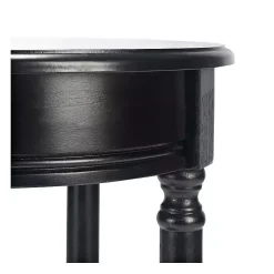 Sale Kirklands Home Tegan Round Accent Table Black