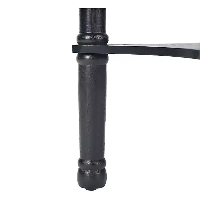 Sale Kirklands Home Tegan Round Accent Table Black