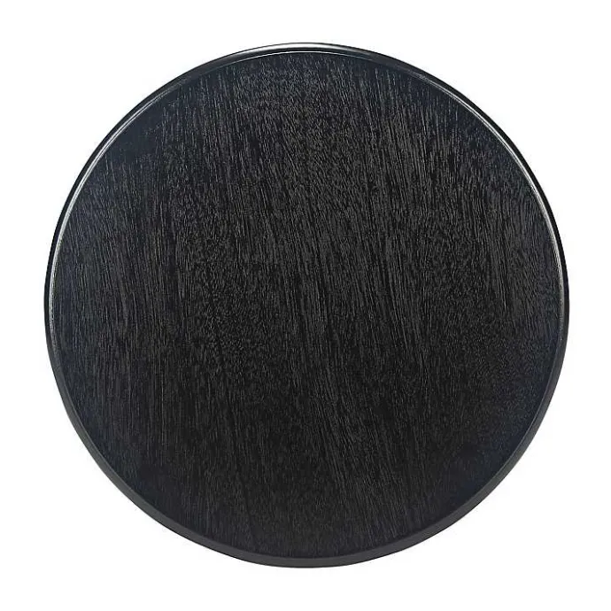 Sale Kirklands Home Tegan Round Accent Table Black