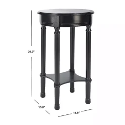 Sale Kirklands Home Tegan Round Accent Table Black