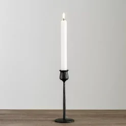 New Kirklands Home Textured Taper Candle Holder, 8 in. Black