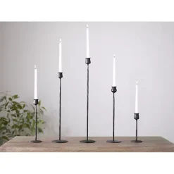 Sale Kirklands Home Textured Taper Candle Holder, 20 in. Black