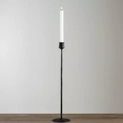 Clearance Kirklands Home Textured Taper Candle Holder, 24 in. Black