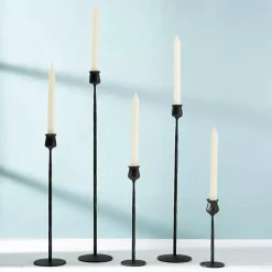 Clearance Kirklands Home Textured Taper Candle Holder, 24 in. Black