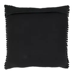Discount Kirklands Home Textured Woven Diamond Throw Pillow Black