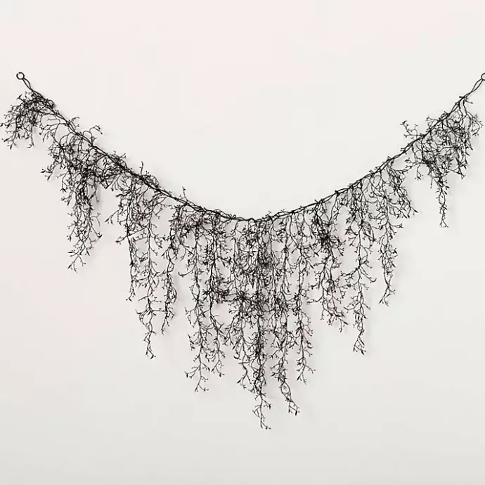 Discount Kirklands Home Twig Banner Garland Black