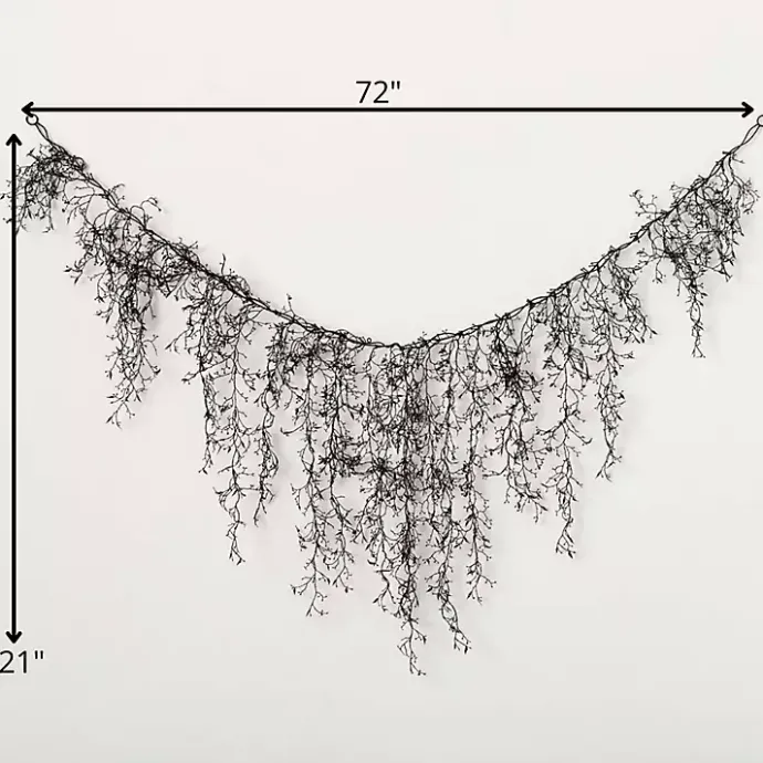 Discount Kirklands Home Twig Banner Garland Black