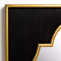 Sale Kirklands Home Black Velvet and Gold Wall Mirror