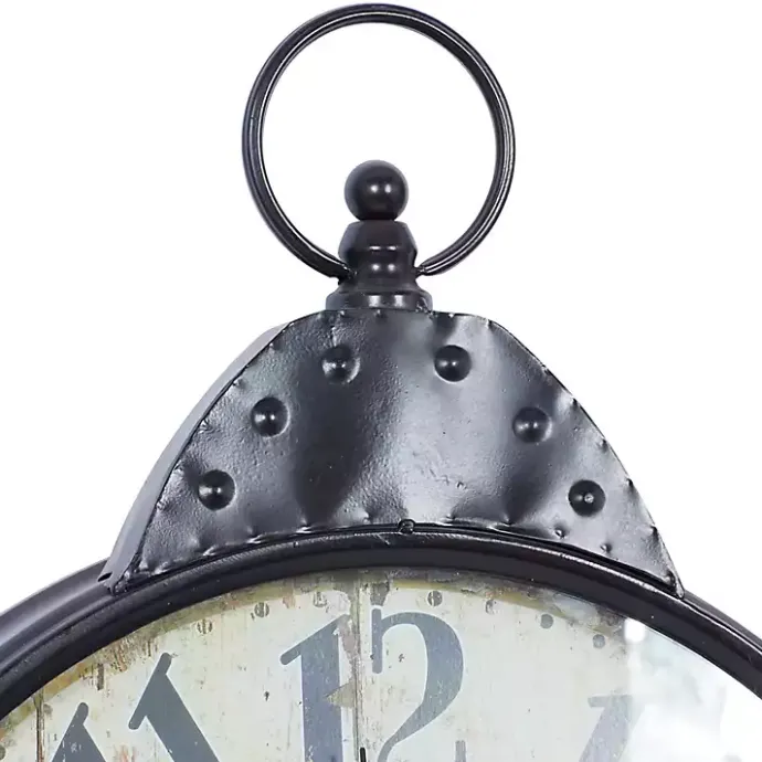 Online Kirklands Home Black Vintage Pocket Watch Wall Clock